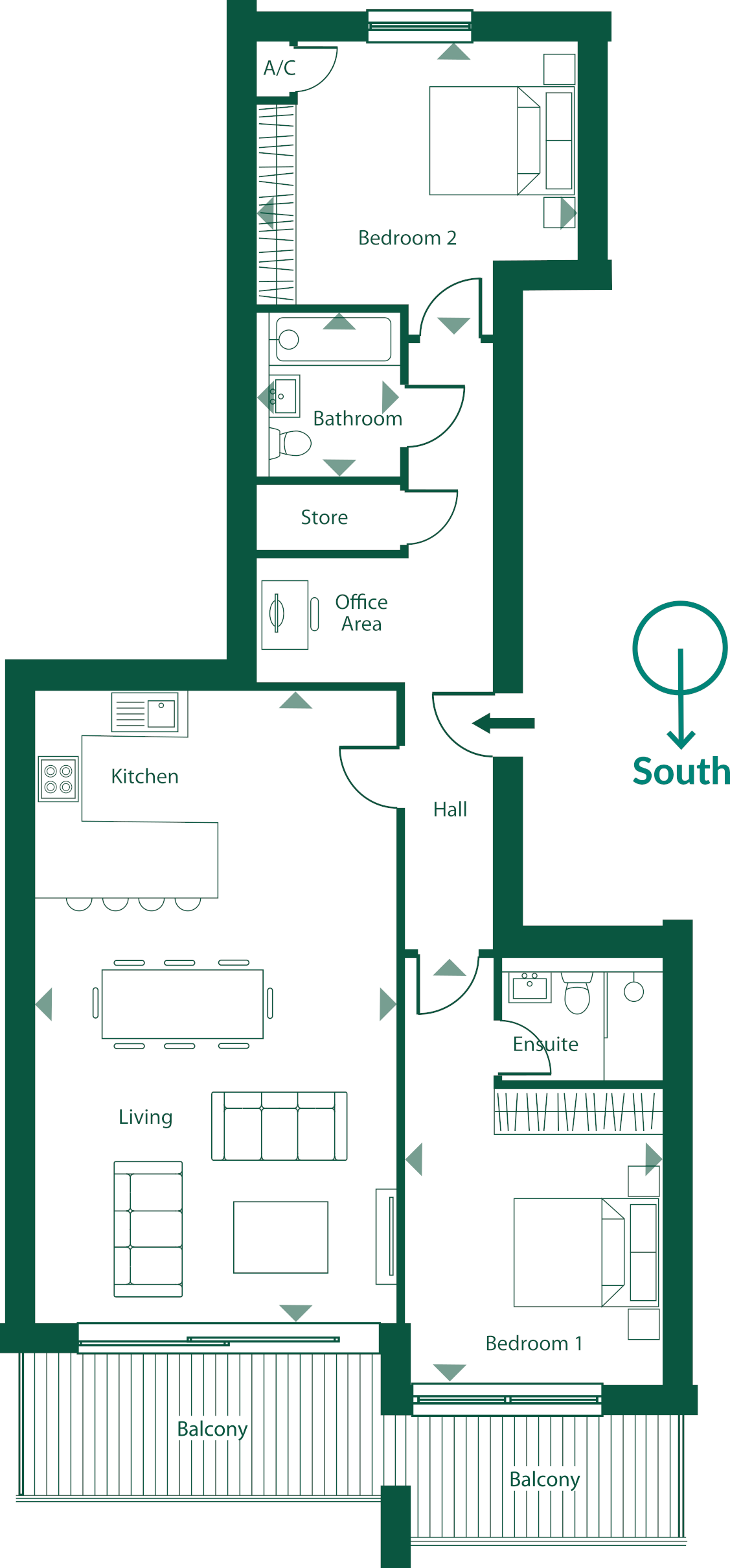 Echo Beach - Apartment 11 first floor plan