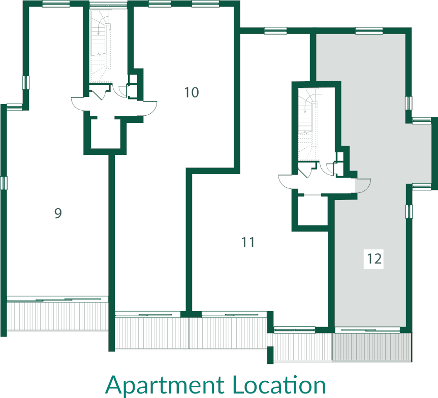 Echo Beach apartment 12 location