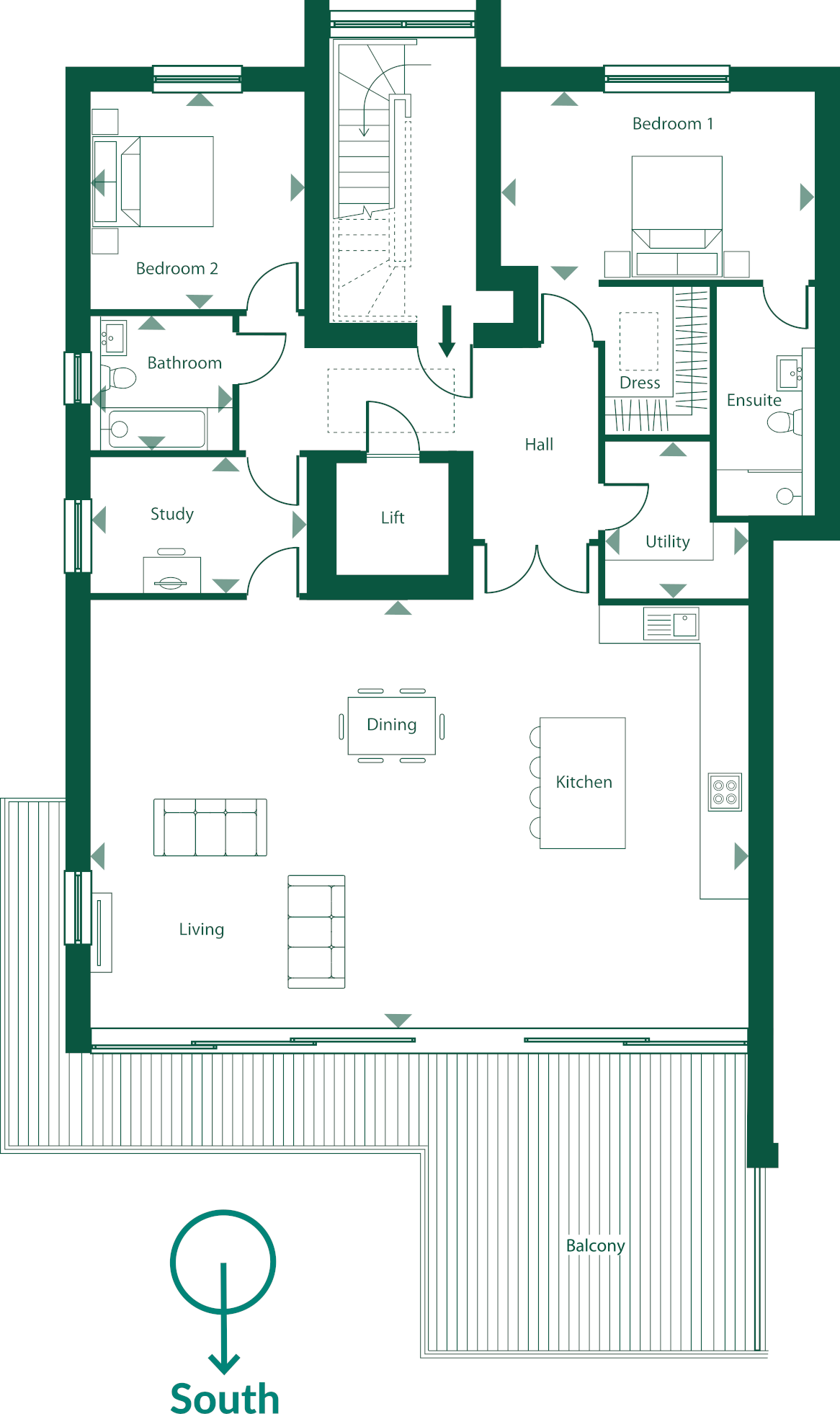 Echo Beach - Penthouse 14 floor plan