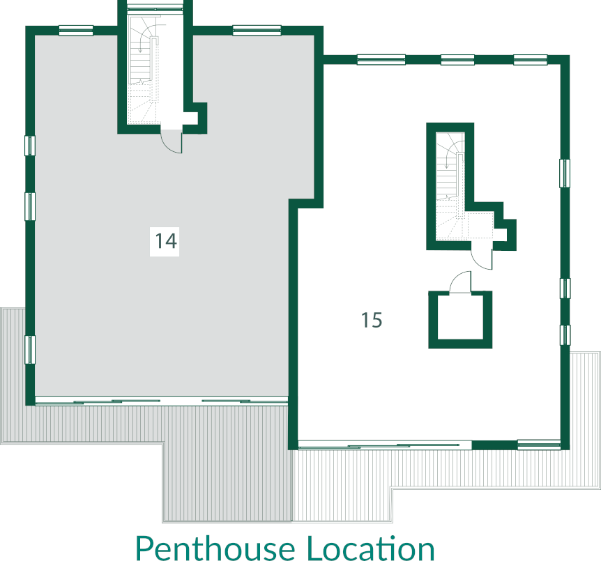 Echo Beach - Penthouse 14 location