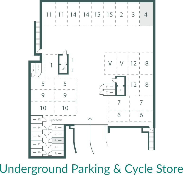 Echo Beach Parking & Cycle Store