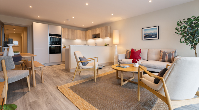 Echo Beach apartment 4 - Lounge - Kitchen